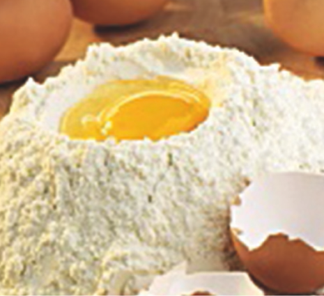 Ei mit Mehl
